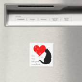 Katten verlaten Paw-Prints in ons hart Magneet (Insitu (Vaatwasser))