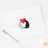 Katten verlaten Paw-Prints in onze Hearts sticker (Envelop)