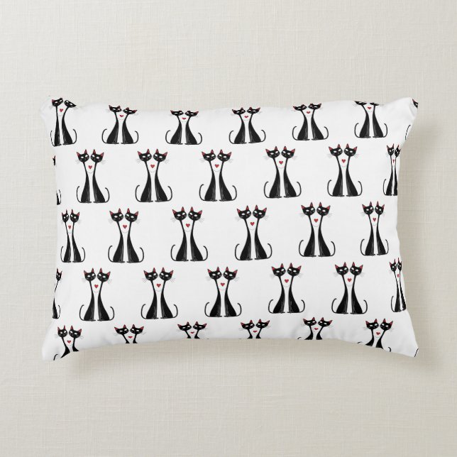 Katten Verliefd Accent Kussen (Voorkant)