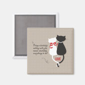 Katten Verliefd Magneet (Voorkant / Achterkant)