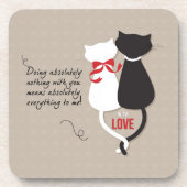 Katten Verliefd Onderzetter (Voorkant)