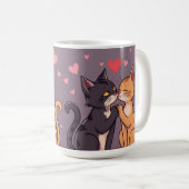 Katten verliefd op mok Valentijn's Day (Voorkant rechts)