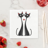 Katten verliefd servet (Insitu)