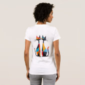 Katten verliefd t-shirt (Achterkant volledig)