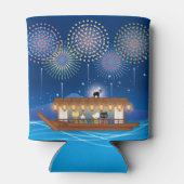 Katten Verrukking in vuurwerk Aan boord van een wo Blikjeskoeler (Achterkant)