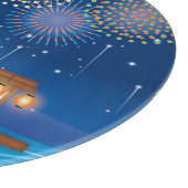 Katten Verrukking in vuurwerk Aan boord van een wo Snijplank (Hoek)