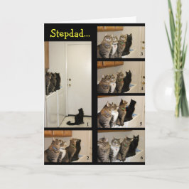 Katten versus Fly Stepdad-Vaderdag Kaart