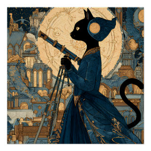 Katten - Victoriaanse Kat - Gravin Beatrice Perfect Poster