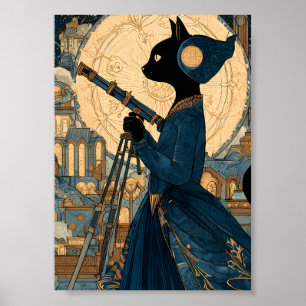 Katten - Victoriaanse Kat - Gravin Beatrice Poster