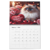 Katten vieren Feestdagen in het jaar 20XX Kalender (Feb 2026)