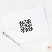 katten vierkante sticker (Envelop)