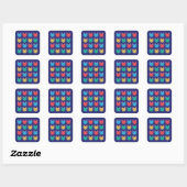 Katten Vierkante Sticker (Vel)