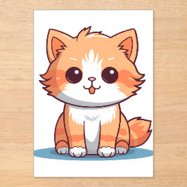 Katten Vinyl Sticker | Esthetische Decal voor Lapt Acryl Uitnodigingen