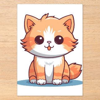 Katten Vinyl Sticker | Esthetische Decal voor Lapt Acryl Uitnodigingen