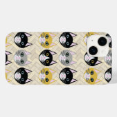 Katten visgraat beige Case-Mate iPhone case (Achterkant (horizontaal))