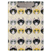 Katten visgraat beige klembord (Voorkant)