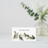 katten visitekaartje (Staand voorkant)