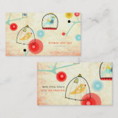 Katten Visitekaartjes papaver (Voorkant / Achterkant)