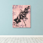 Katten vlakken Parasols Parasols Paraprellas Kunst Canvas Afdruk (Insitu (Houten vloer))