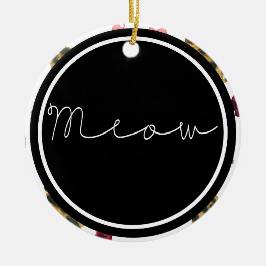 Katten Vlees Keramisch Ornament (Voorkant)
