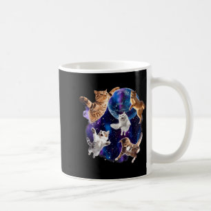 Katten vliegen in sterrenstelsel vintage 90s grapp koffiemok