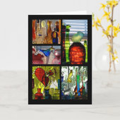 Katten, vogels en kikkers kaart (Gele Bloem)