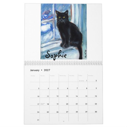 Katten volgens Angie 2011-kalender Kalender (Jan 2027)