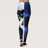 katten volle maan leggings (Achterkant)