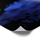 katten volle maan poster (Hoek)