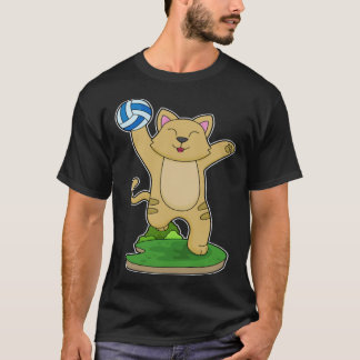 Katten Volleybalspeler Volleybal Sport T-shirt