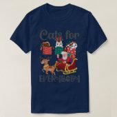 Katten voor alle kerstfeestdagen voor kerstmis t-shirt (Design voorkant)