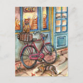 Katten voor bakkerij briefkaart (Voorkant)
