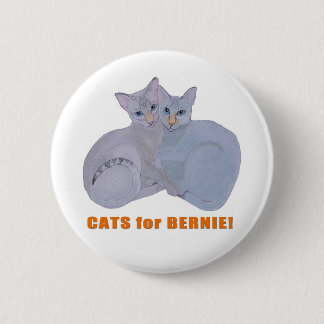Katten voor Bernie! Ronde Button 5,7 Cm