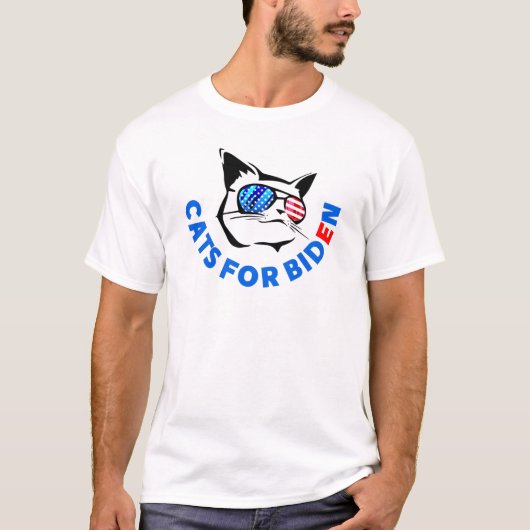 Katten voor Biden, joe biden T-shirt (Voorkant)