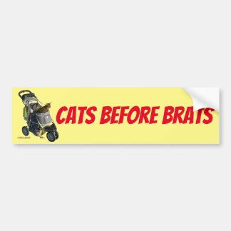 Katten voor de Bumpersticker