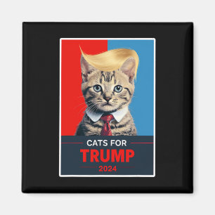 Katten voor de verkiezing van Trump 2024 1 Magneet