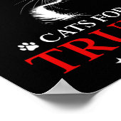 Katten voor de verkiezing van Trump 2024 maken kat Poster (Hoek)