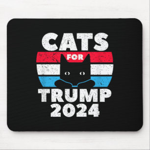 Katten voor de verkiezingen voor Trump 2024 Muismat