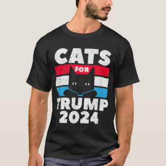 Katten voor de verkiezingen voor Trump 2024 T-shirt