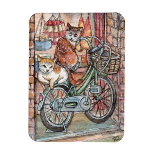 Katten voor de vleeswinkel magneet (Verticaal)