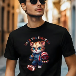 Katten voor Football Seizoensgebonden T-shirt