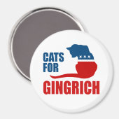 KATTEN VOOR GINGRICH MAGNEET (Voorkant / Achterkant)