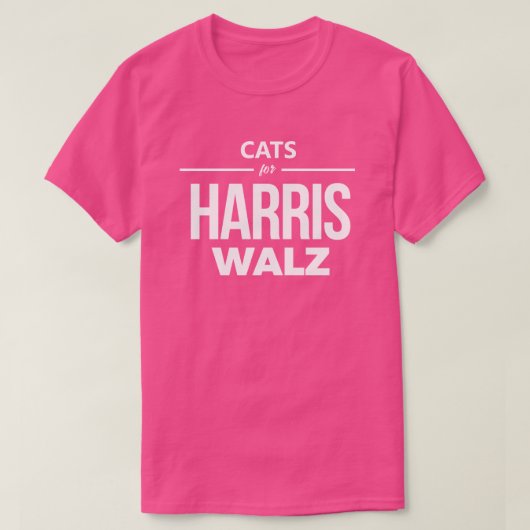 Katten voor Harris Walz T-shirt (Design voorkant)