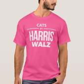 Katten voor Harris Walz T-shirt (Voorkant)