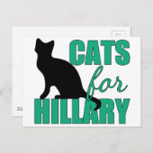 Katten voor Hillary Briefkaart (Voorkant / Achterkant)