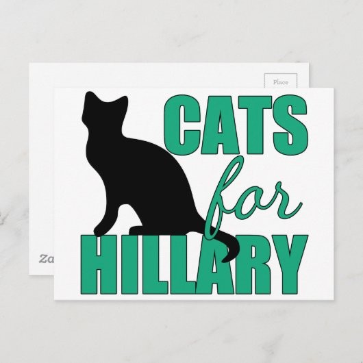 Katten voor Hillary Briefkaart (Voorkant / Achterkant)