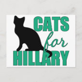 Katten voor Hillary Briefkaart (Voorkant)
