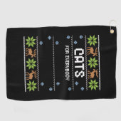 Katten voor iedereen golfhanddoek (Horizontaal)
