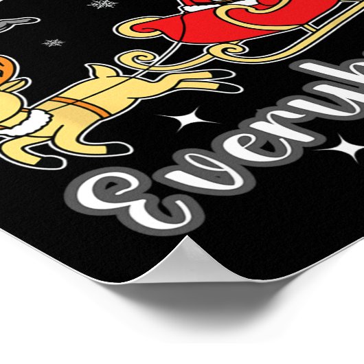 Katten voor iedereen Grappig Kerstman Kleding Poster (Hoek)