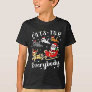 Katten voor iedereen Grappig Kerstman Kleding T-shirt